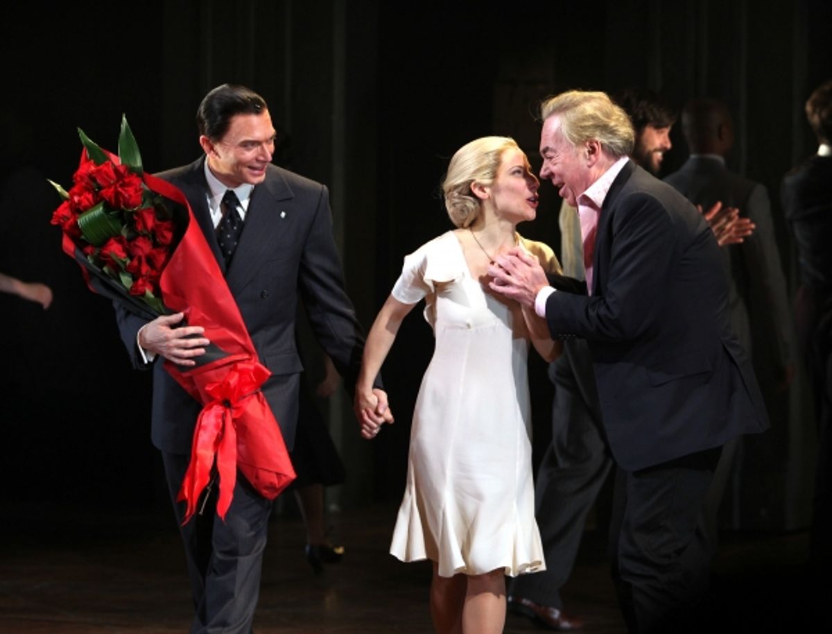 Michael Cerveris & Elena Roger with Andrew Lloyd Webber at 