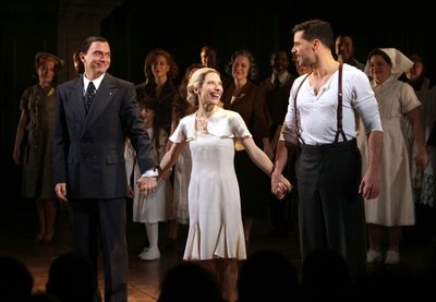 Michael Cerveris & Elena Roger & Ricky Martin with the Company Photo