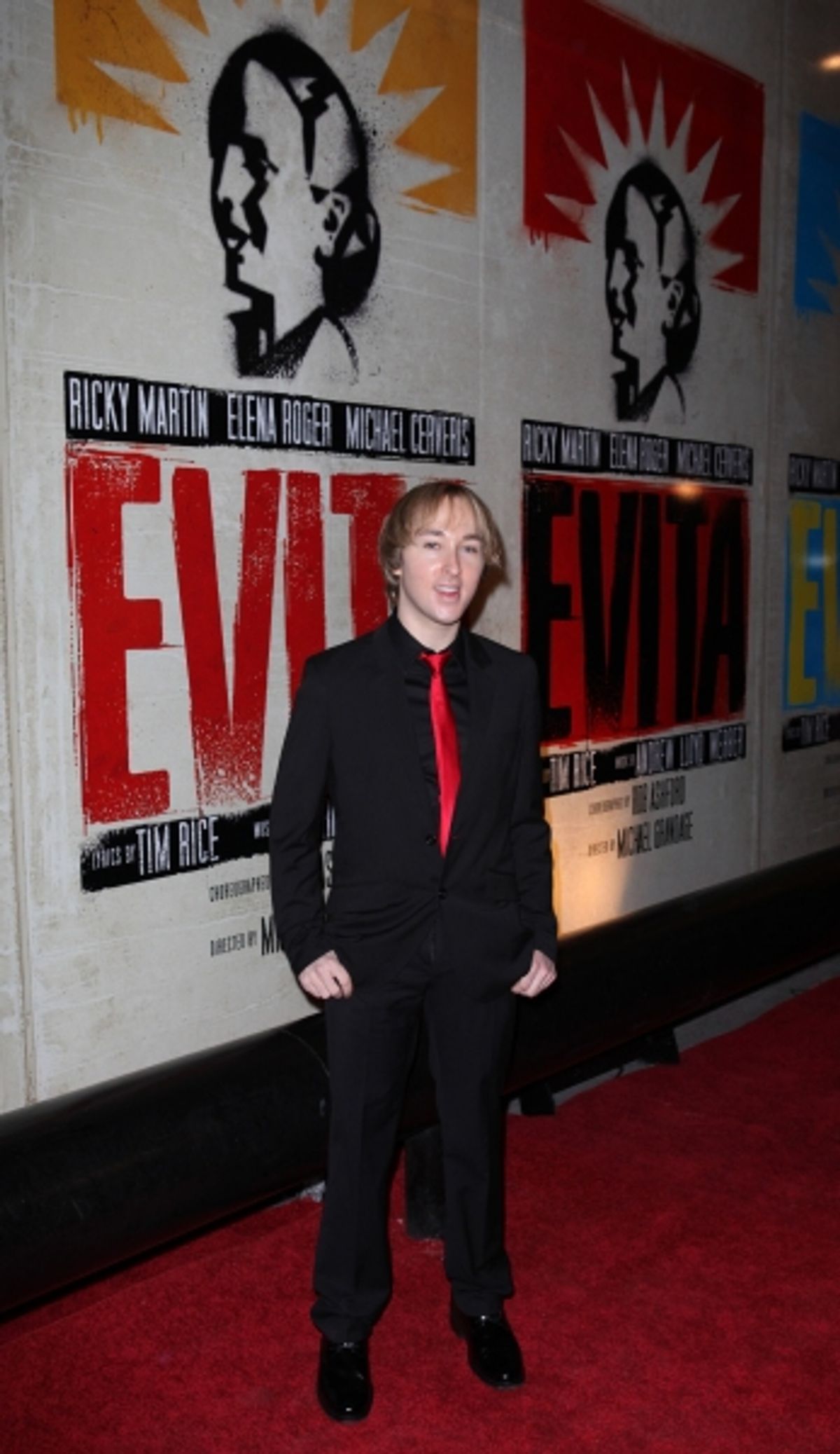 Michael Alden at EVITA's Starry Opening Night Arrivals!