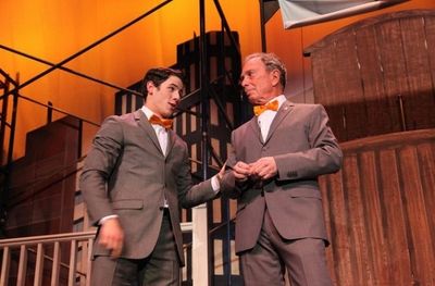 Nick Jonas, Mayor Michael Bloomberg. Photo Credit: Edward Reed Photo