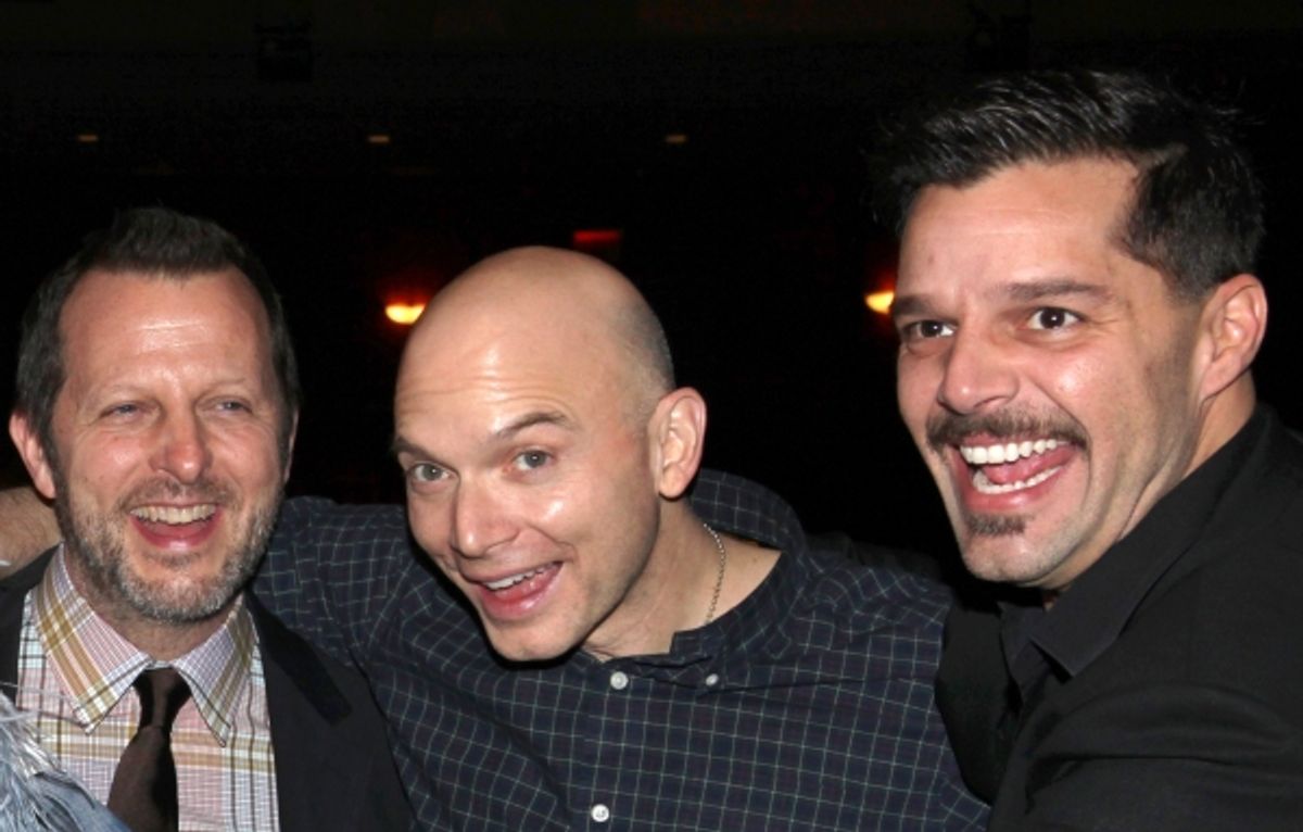 Rob Ashford, Michael Cerveris & Ricky Martin  at 