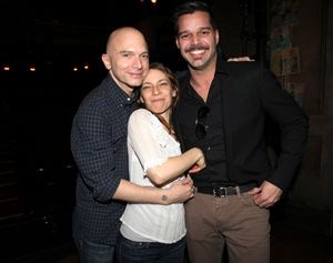 Michael Cerveris, Elena Roger & Ricky Martin Photo