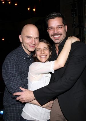 Michael Cerveris, Elena Roger & Ricky Martin Photo
