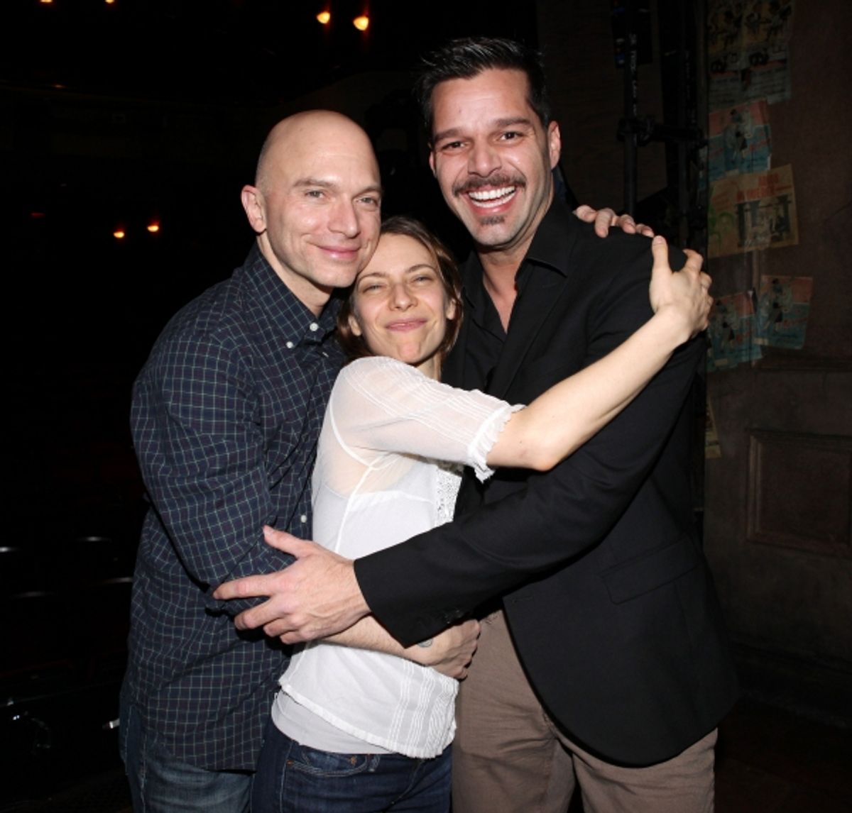 Michael Cerveris, Elena Roger & Ricky Martin at 