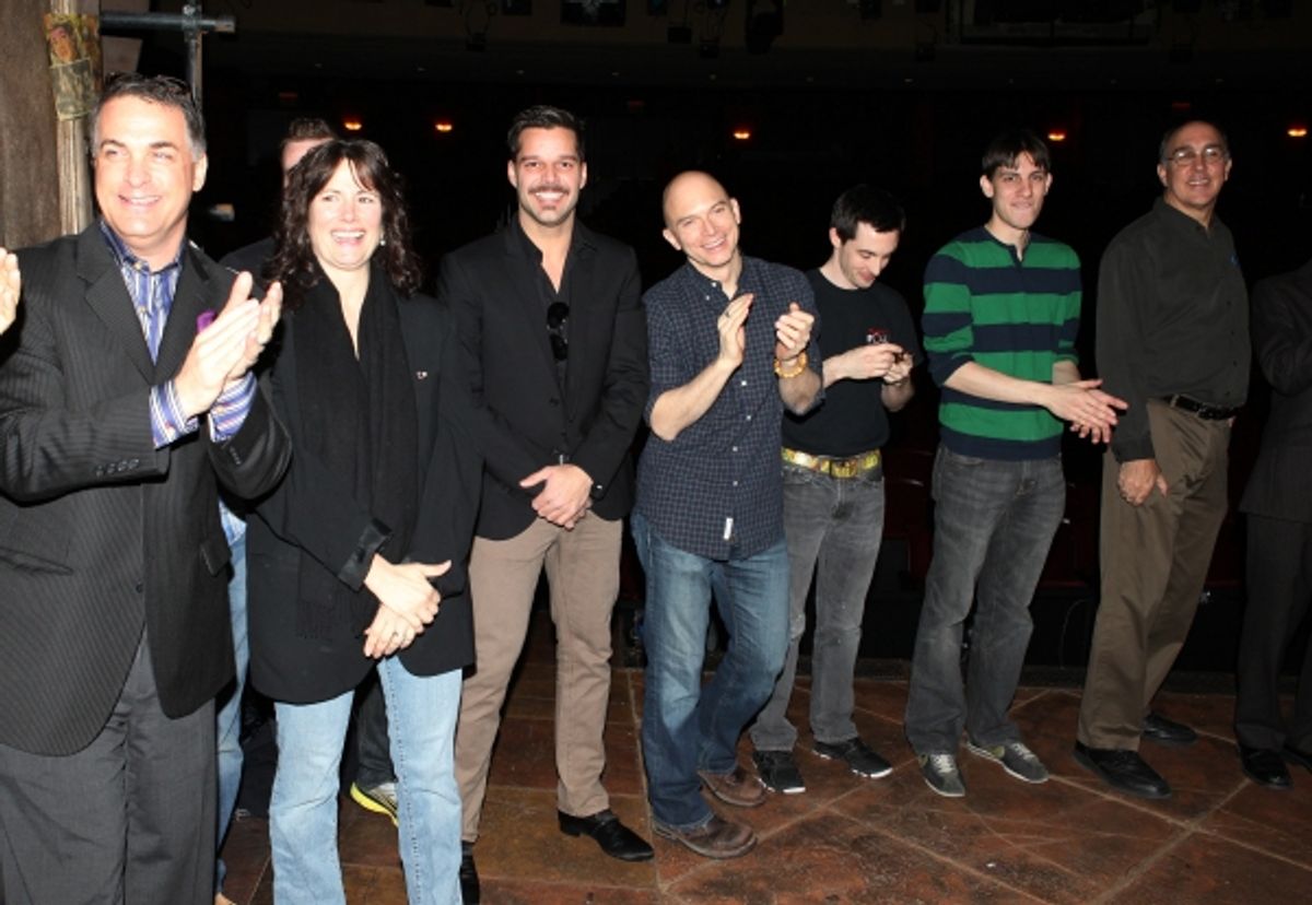 Ricky Martin & Michael Cerveris with Company at 