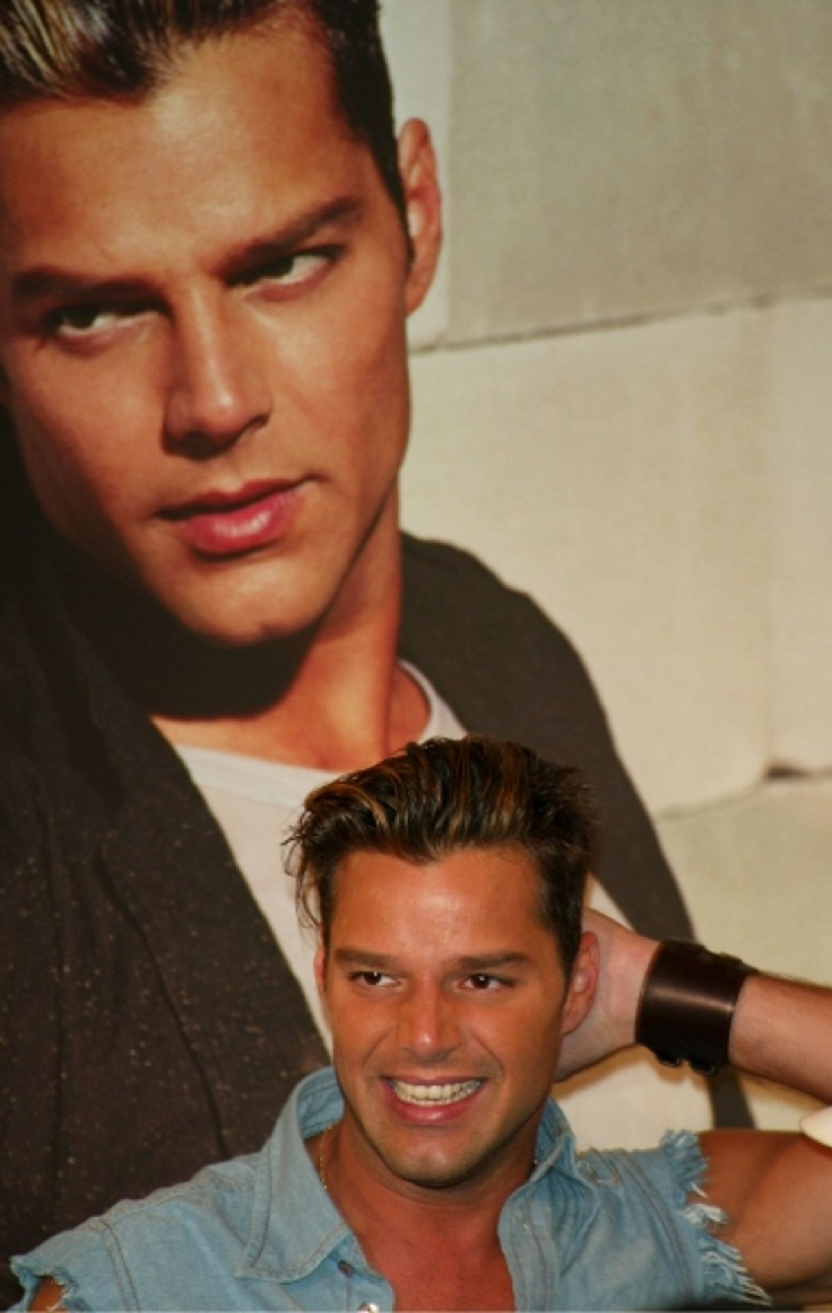 Ricky Martin Making a Promotional Appearance to Promote his new Spanish Record, Almas Del Silencio at the Virgin Records Times Square, New York City. May 21, 2003 at 