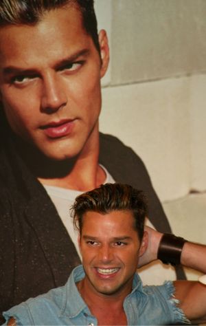 Ricky Martin Making a Promotional Appearance to Promote his new Spanish Record, Almas Photo