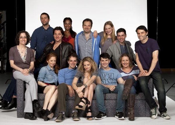 The cast and creative team of Nobody Loves You: (back row, from left) Playwright Itam Photo