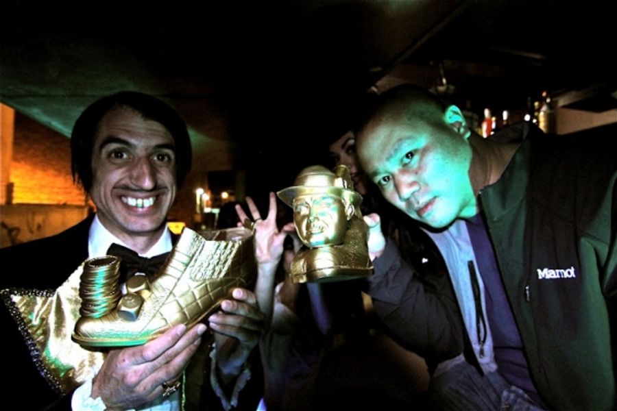 Photo Flash: ABSINTHE's Gazillionaire Welcomes Tony Hsieh to the Gold Shoe Club Image