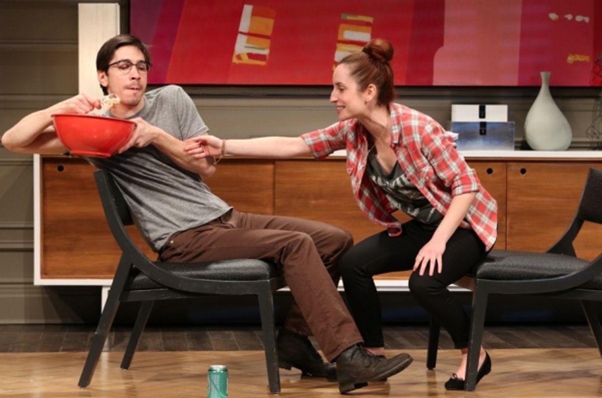 Justin Long and Zoe-Lister-Jones at 