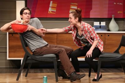 Justin Long and Zoe-Lister-Jones Photo