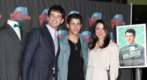 Michael Urie, Nick Jonas & Stephanie Rothenberg  Photo