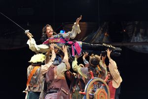 Kevin Earley as The Pirate King with Pirates @ BroadwayWorld Kevin Earley as The Pirate King with Pirates Photo