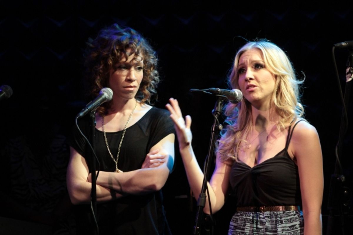 Lindsay Nicole Chambers, Libby Servais at 