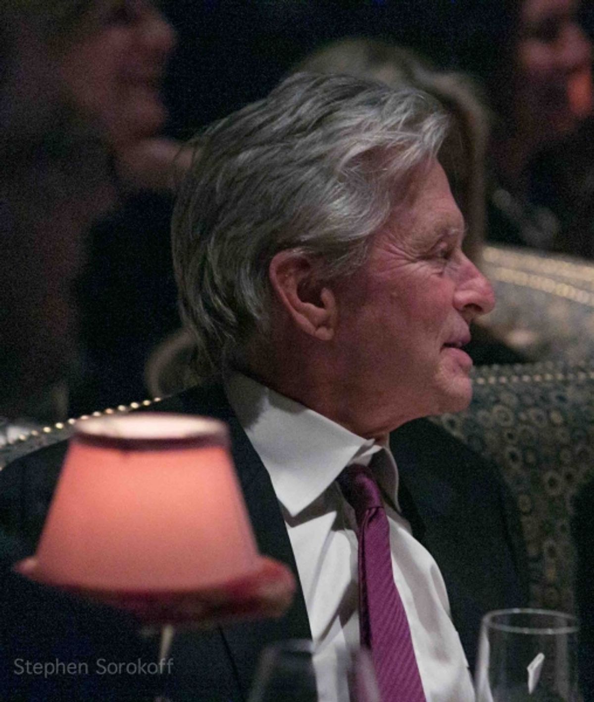 Michael Douglas at Clint Holmes Performs for Michael Douglas, Chita Rivera and More at Café Carlyle