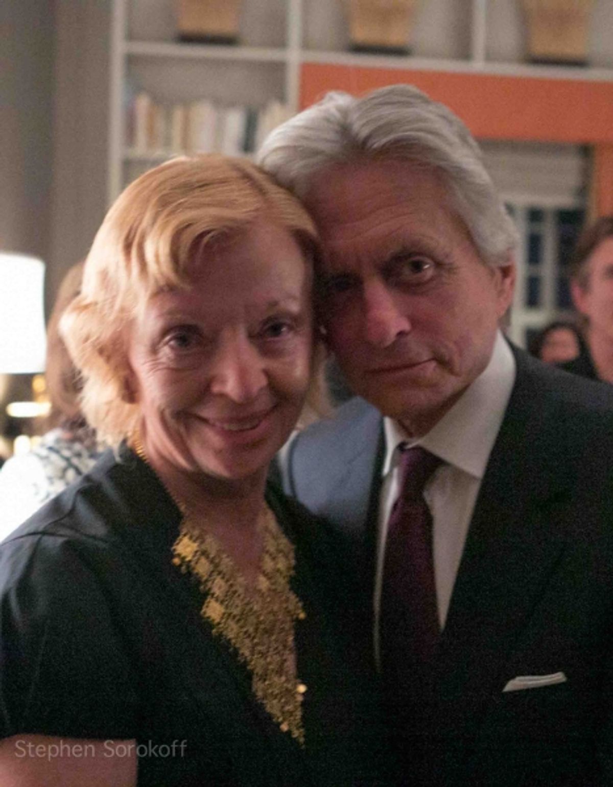 Producer Cecelia Joyce & Michael Douglas at 