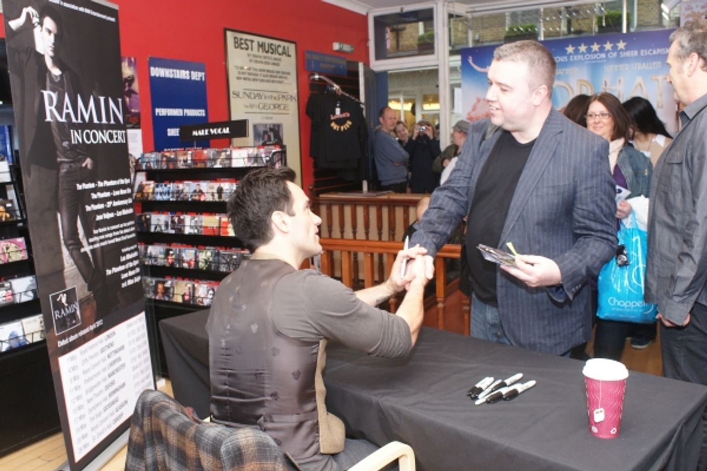 Photo Flash: Ramin Karimloo Signs Albums at Dress Circle!  Image
