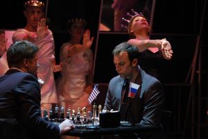 Gregg Goodbrod as Frederick and Tally Sessions as Anatoly @ BroadwayWorld Gregg Goodbrod as Frederick and Tally Sessions as Anatoly Photo