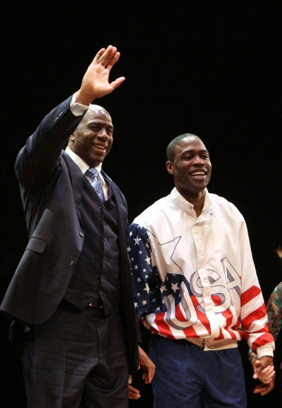 Earvin 'Magic' Johnson, Kevin Daniels at 