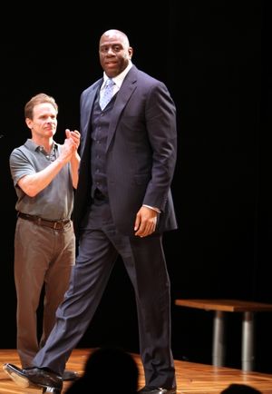 Earvin 'Magic' Johnson & Peter Scolari @ BroadwayWorld Earvin 'Magic' Johnson & Peter Scolari Photo