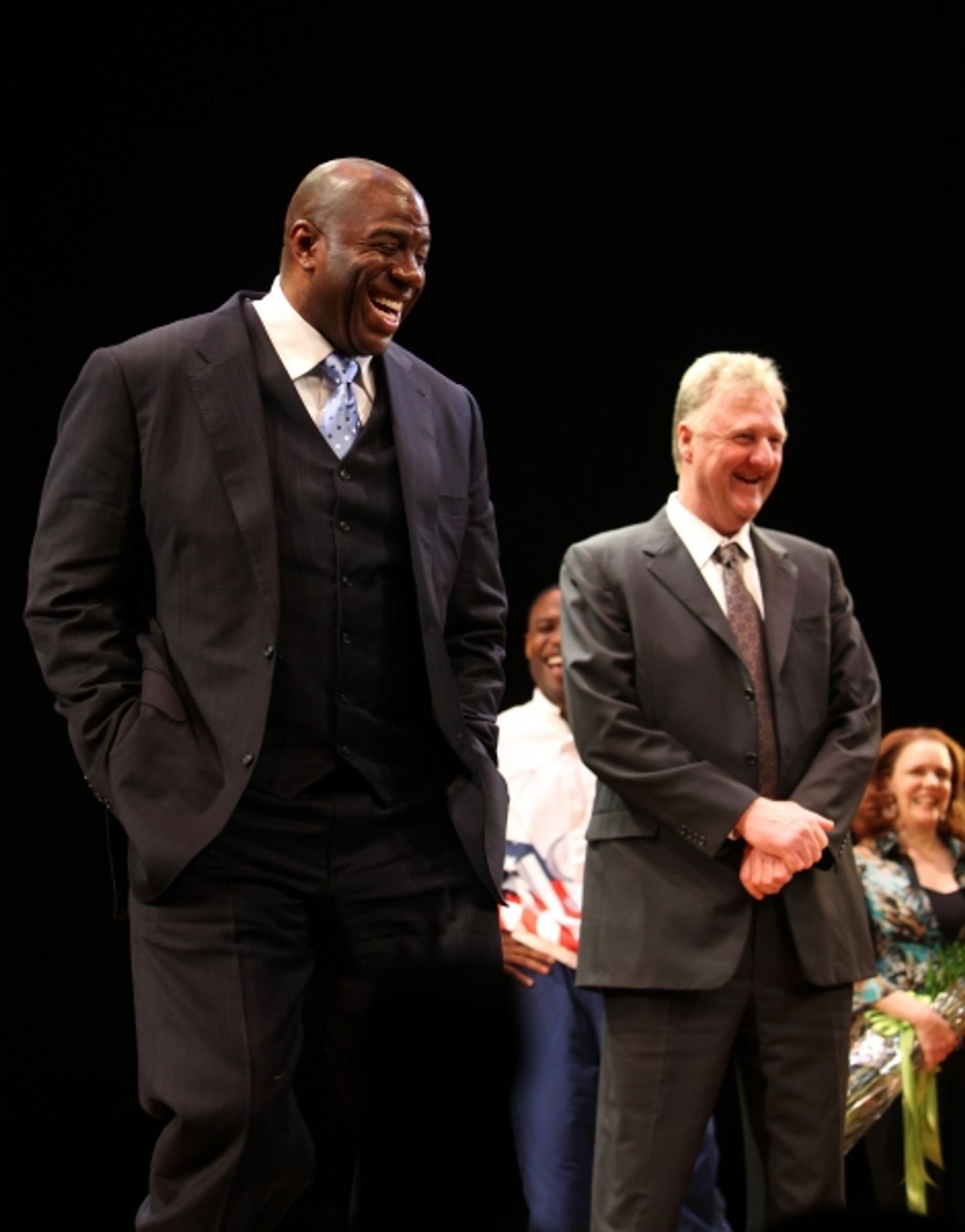 Photo Coverage: MAGIC/BIRD Opens on Broadway - Magic Johnson, Larry Bird & More!  Image