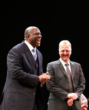 Earvin 'Magic' Johnson & Larry Bird @ BroadwayWorld Earvin 'Magic' Johnson & Larry Bird Photo