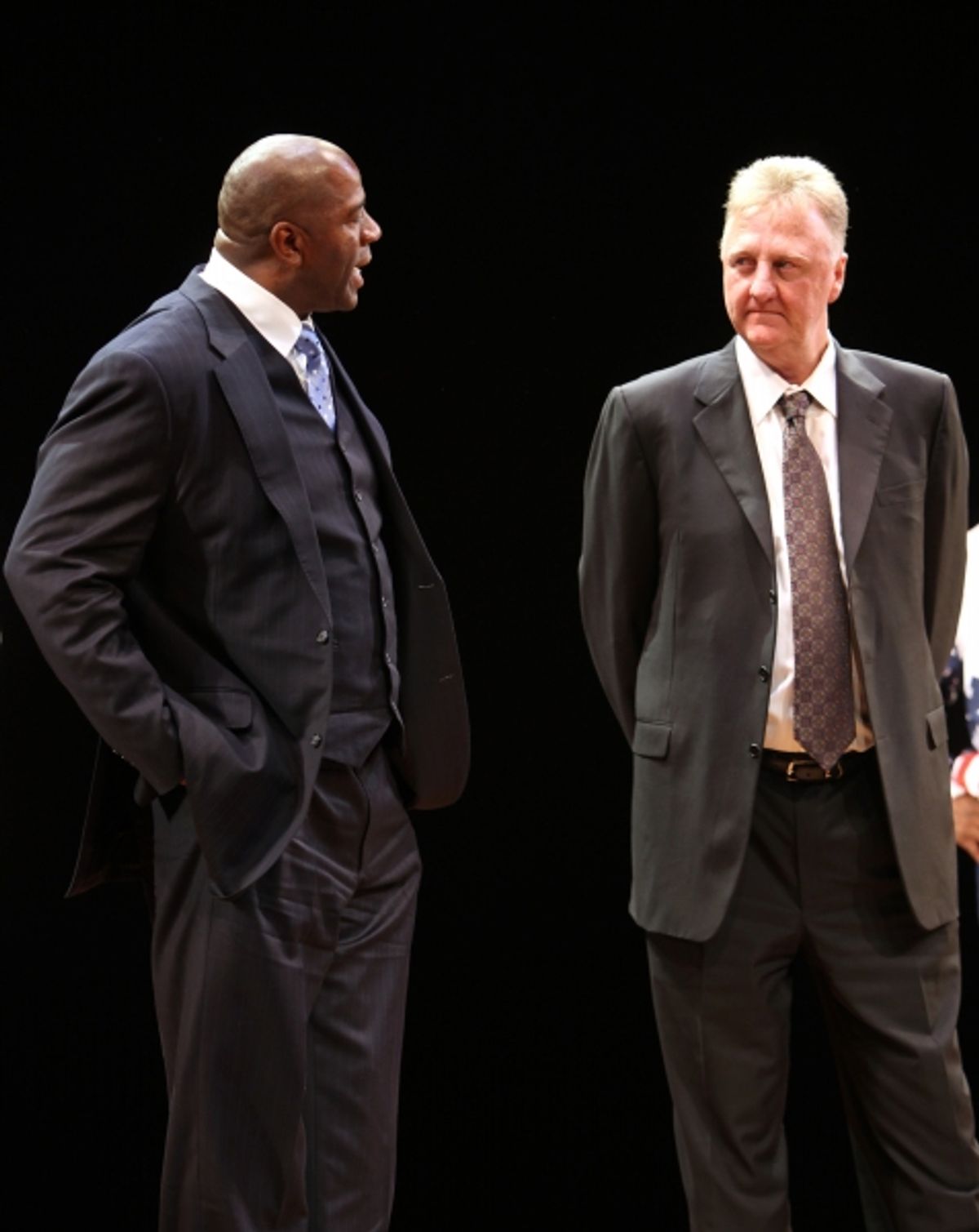 Earvin 'Magic' Johnson & Larry Bird  at 