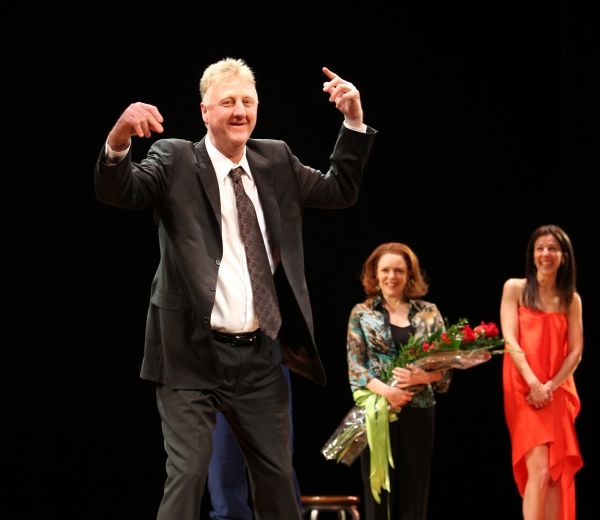 Larry Bird & Deidre O'Connell & Fran Kirmser  Photo