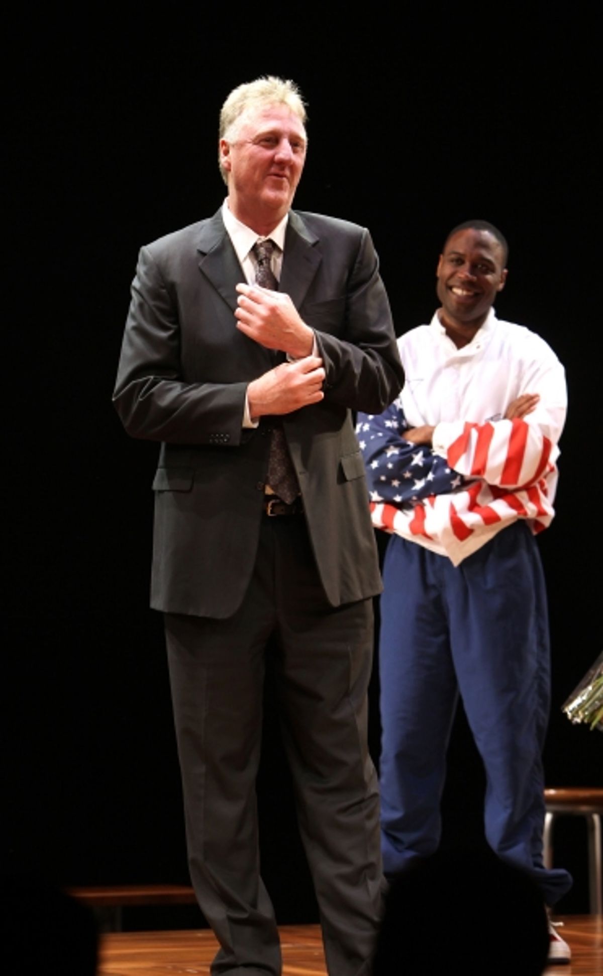 Larry Bird & Kevin Daniels  at 