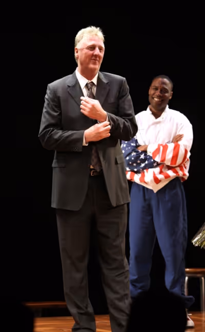 Larry Bird & Kevin Daniels  Photo
