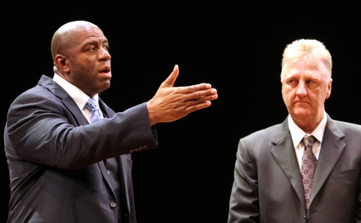 Earvin 'Magic' Johnson & Larry Bird  at 