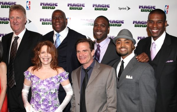 Larry Bird, Tug Coker, Kevin Daniels & Earvin 'Magic' Johnson with Eric Simonson, Ton Photo