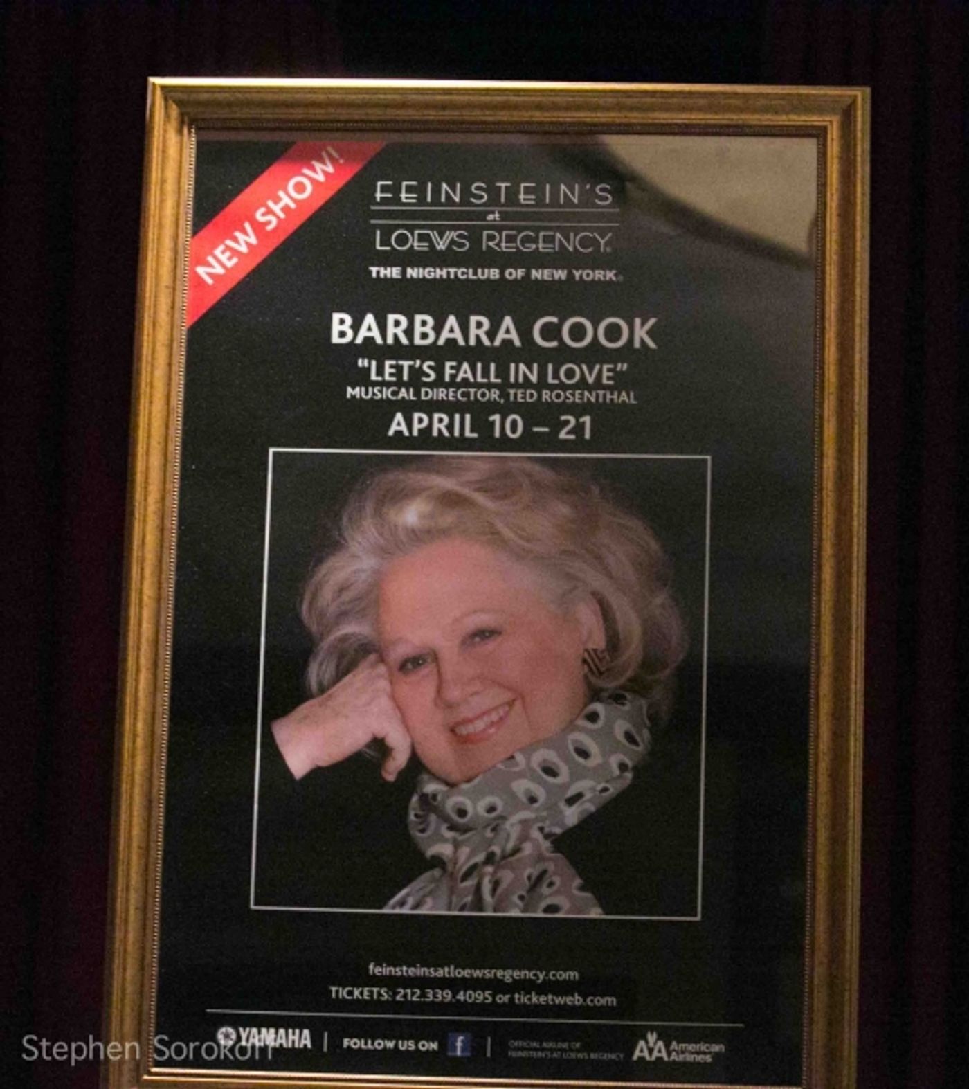 Photo Coverage: Barbara Cook Performs 'LET'S FALL IN LOVE' at Feinstein's at Loews Regency  Image