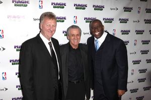 Larry Bird, Pat Riley & Magic Johnson Photo