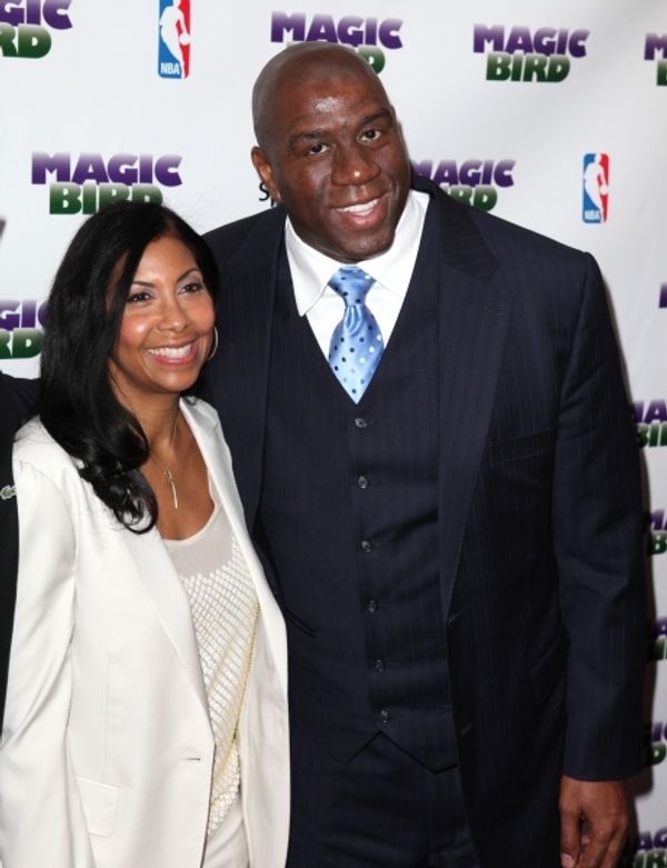 Magic Johnson & wife Photo