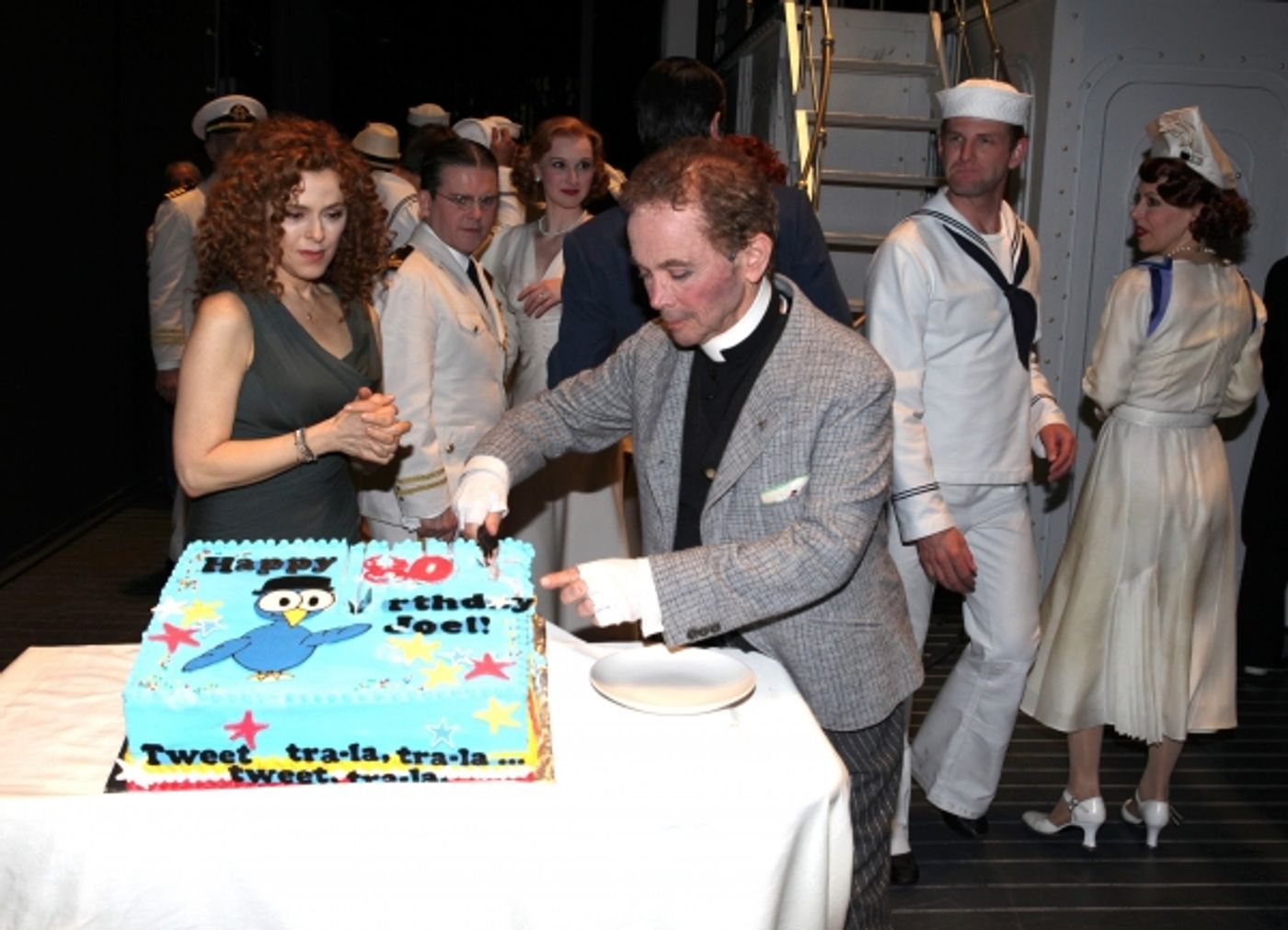 Photo Coverage: Joel Grey Celebrates His 80th Birthday with Bernadette Peters & ANYTHING GOES Company  Image