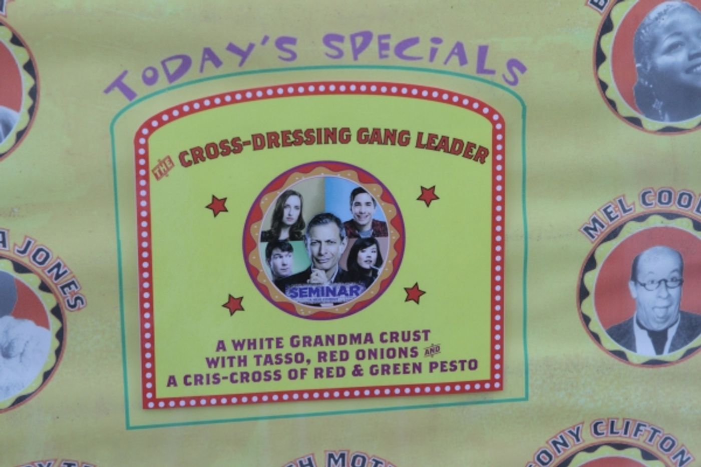 Photo Flash: SEMINAR Cast Unveils New Pizza at Two Boots! Photo Flash: SEMINAR Cast Unveils New Pizza at Two Boots! Image