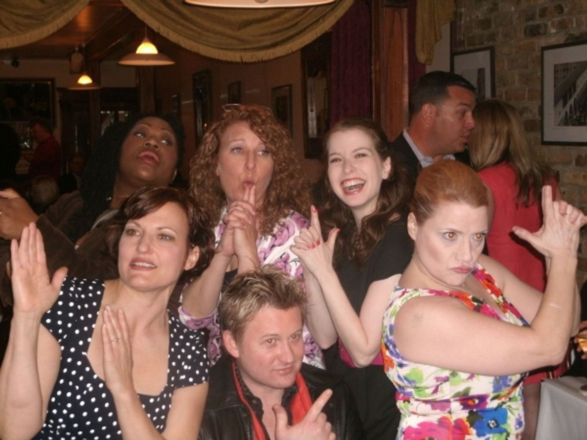 Jen Chada, Melody Betts, Sue Fabisch, Johnny Rodgers, Madeline Duffy-Feins, Kimberly Vanbiesbrouck at 