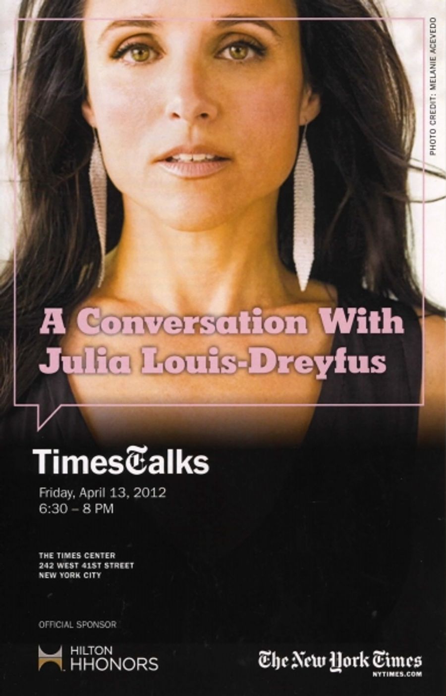 Photo Coverage: Julia Louis-Dreyfus Visits TimesTalks Image