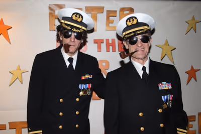 Alex Timbers and Roger Rees Photo