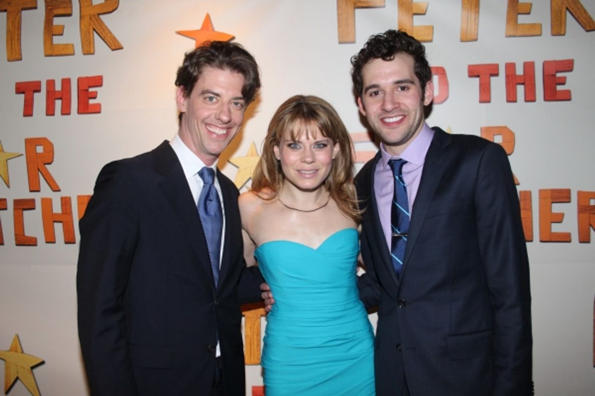 Christian Borle, Celia Keenan-Bolger and Adam Chanler-Berat at 