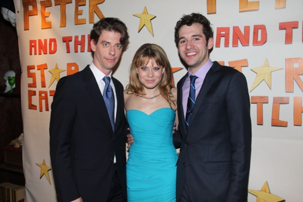 Christian Borle, Celia Keenan-Bolger and Adam Chanler-Berat at 