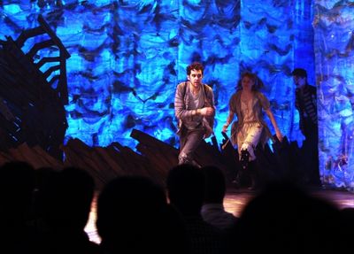 Adam Chandler-Berat, Celia Keenan-Bolger, Christian Borle during the Broadway Opening Photo