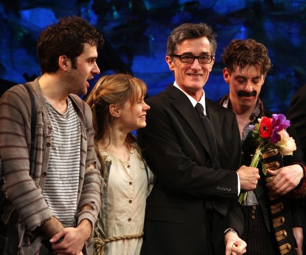 Adam Chandler-Berat, Celia Keenan-Bolger, Christian Borle, Roger Rees & Alex Timbers  Photo