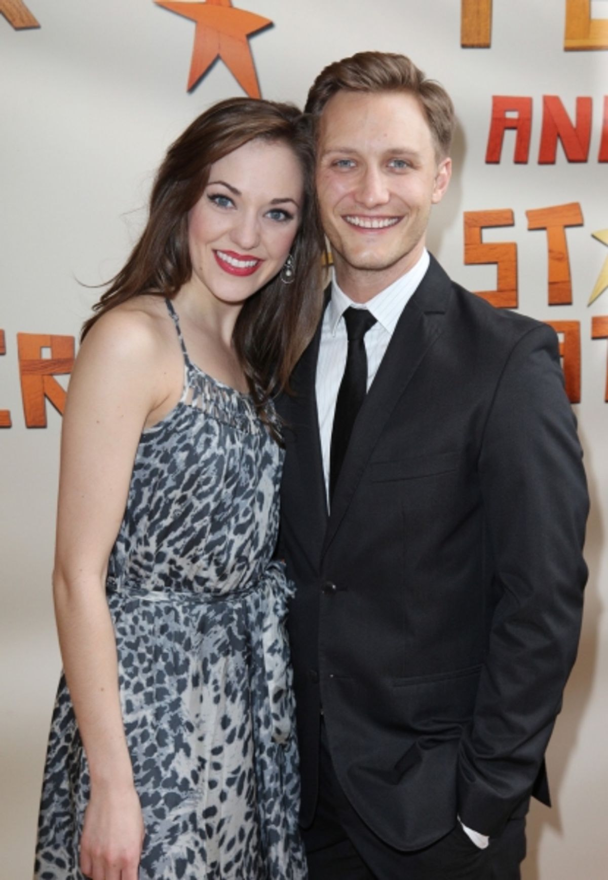 Laura Osnes And Husband Nathan Johnson  at 