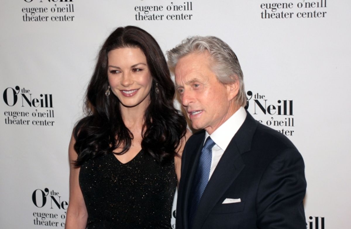 Catherine Zeta-Jones, Michael Douglas at 