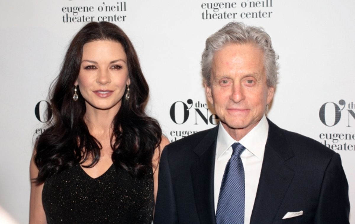 Catherine Zeta-Jones, Michael Douglas at 