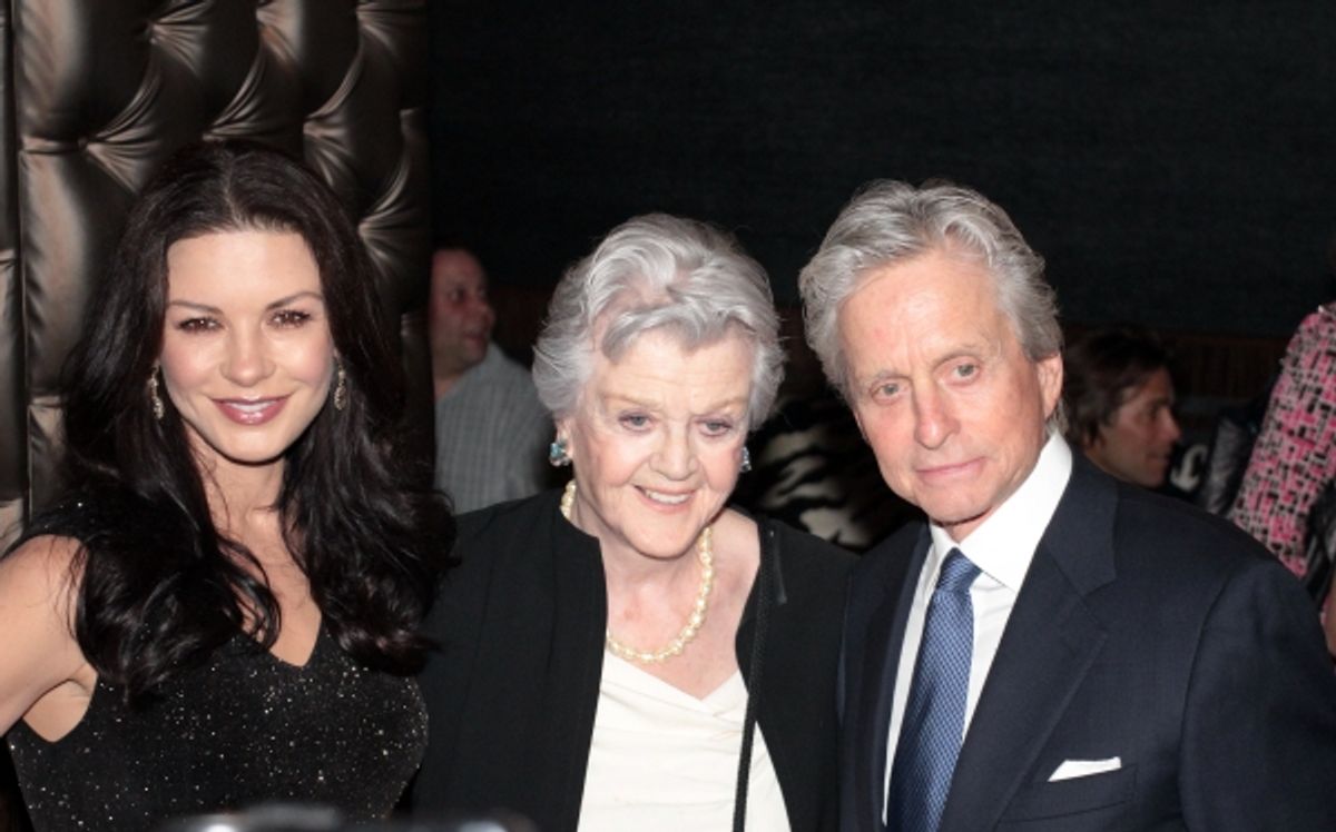 Catherine Zeta-Jones, Angela Lansbury, Michael Douglas at 