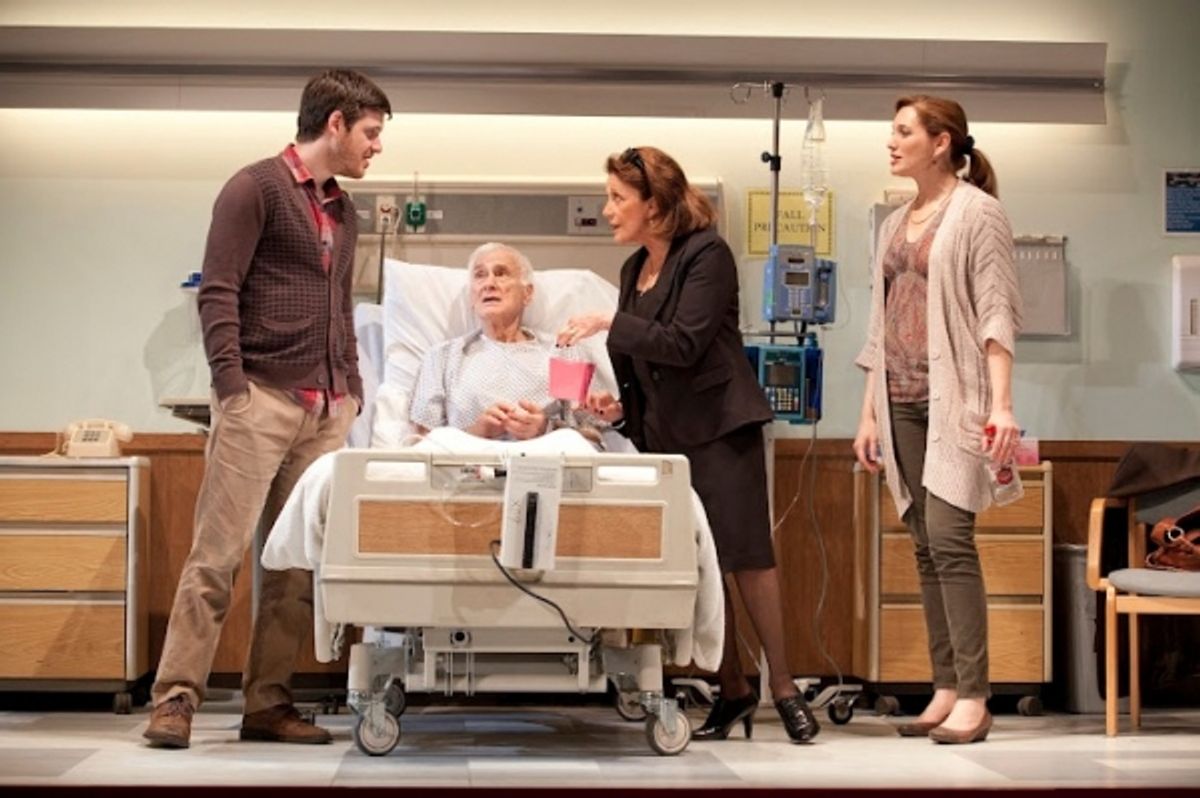 Michael Esper, Dick Latessa, Linda Lavin,  and Kate Jennings Grant  at 