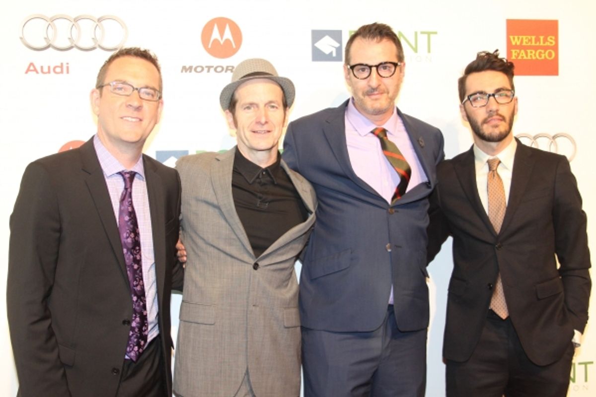 Ted Allen, Denis O'Hare, Jon Robin Baitz and David Tripp at 